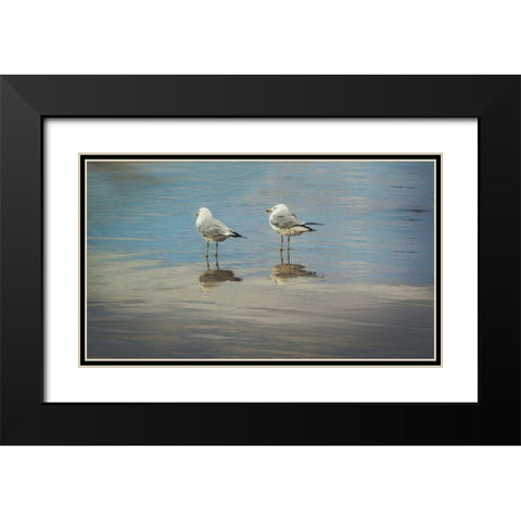 Silent They Wait Black Modern Wood Framed Art Print with Double Matting by Rogers, Eunika