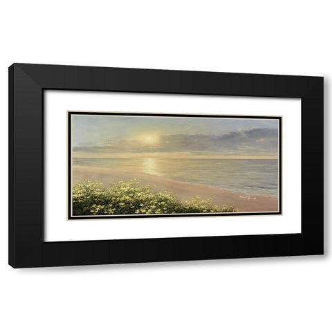 Peaceful Waters Black Modern Wood Framed Art Print with Double Matting by Romanello, Diane