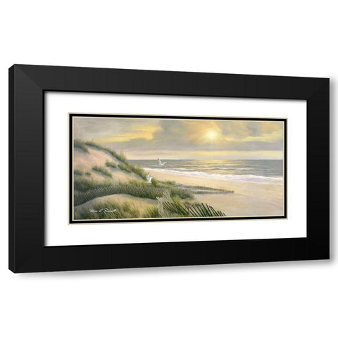 Meditation Black Modern Wood Framed Art Print with Double Matting by Romanello, Diane