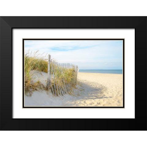 Sandy Neck Black Modern Wood Framed Art Print with Double Matting by Ryan, Brooke T.