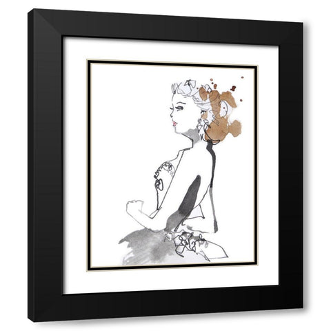 Dancing Queen Black Modern Wood Framed Art Print with Double Matting by Rideout, Schuyler