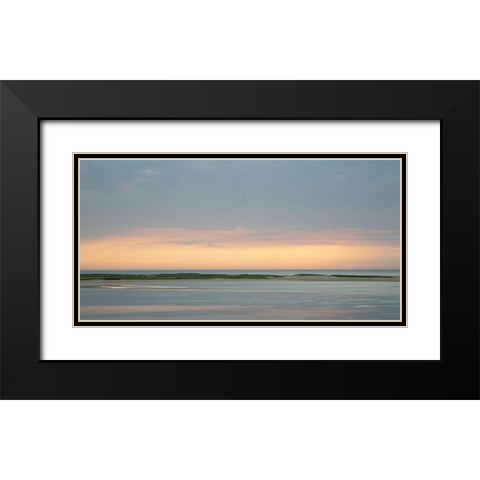 Pastel Sunrise Black Modern Wood Framed Art Print with Double Matting by Ryan, Brooke T.