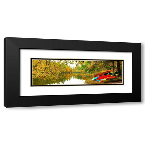 Autumn Fleet Black Modern Wood Framed Art Print with Double Matting by Reed, Jack