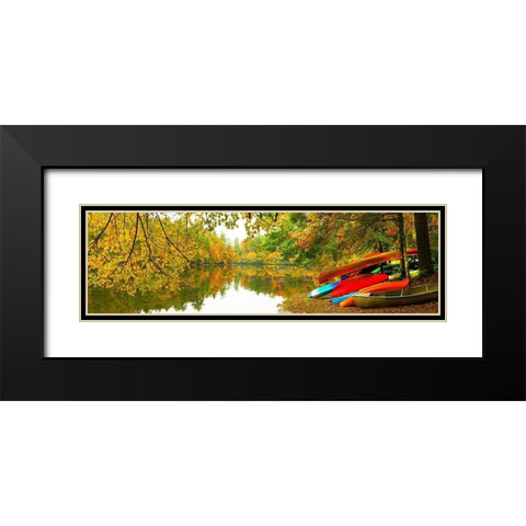 Autumn Fleet Black Modern Wood Framed Art Print with Double Matting by Reed, Jack
