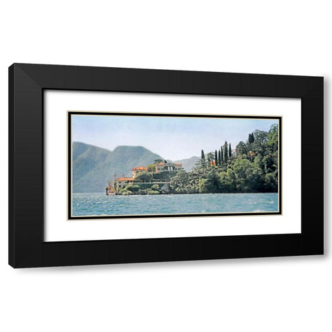 Villa del Balbianello Black Modern Wood Framed Art Print with Double Matting by Ryan, Brooke T.