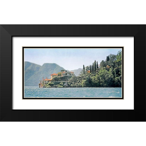 Villa del Balbianello Black Modern Wood Framed Art Print with Double Matting by Ryan, Brooke T.