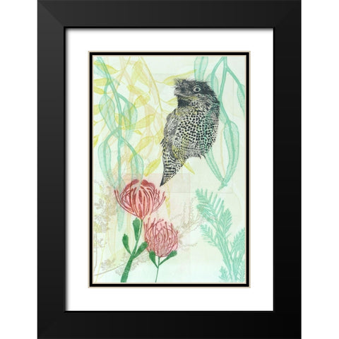 A Curious Tawny Black Modern Wood Framed Art Print with Double Matting by Rice, Trudy