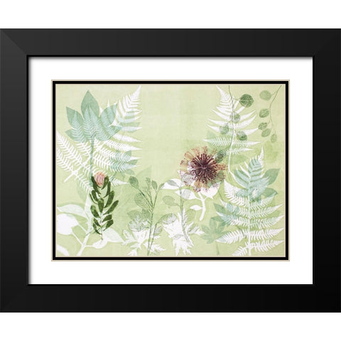 A Myriad Celebration of Plants Black Modern Wood Framed Art Print with Double Matting by Rice, Trudy