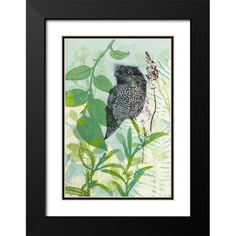 Hidden In My Garden Black Modern Wood Framed Art Print with Double Matting by Rice, Trudy