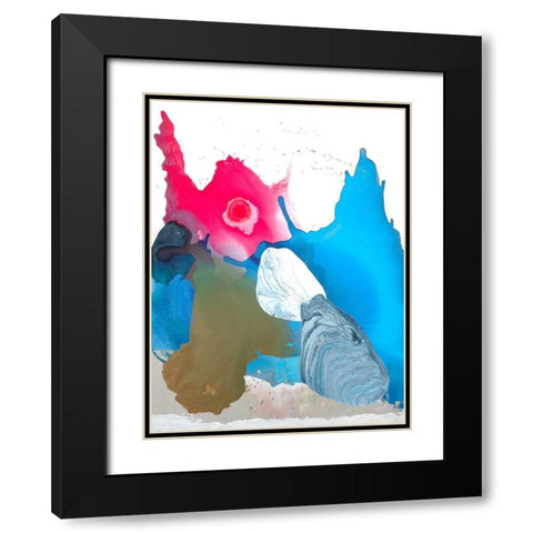 Unaâ€™s Beach Black Modern Wood Framed Art Print with Double Matting by Russell, Valerie