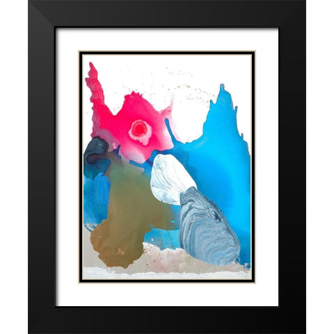 Unaâ€™s Beach Black Modern Wood Framed Art Print with Double Matting by Russell, Valerie
