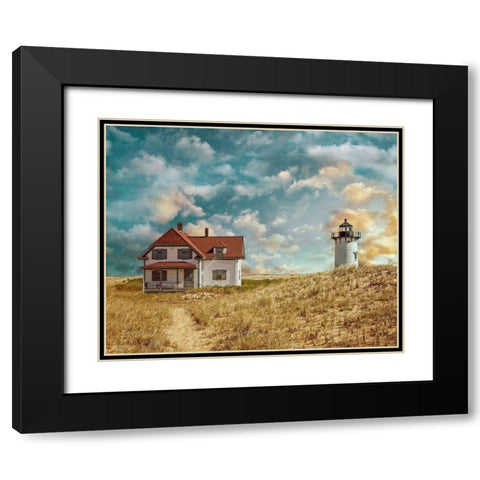 Race Point Light Black Modern Wood Framed Art Print with Double Matting by Ryan, Brooke T.