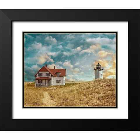 Race Point Light Black Modern Wood Framed Art Print with Double Matting by Ryan, Brooke T.