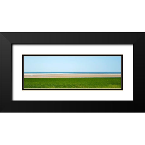 Brewster Abstract Black Modern Wood Framed Art Print with Double Matting by Ryan, Brooke T.