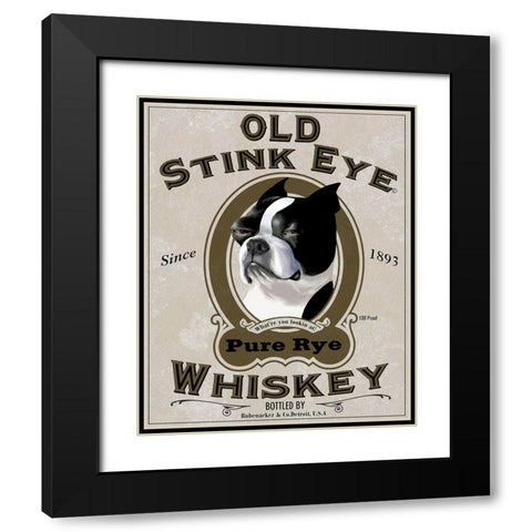 Old Stink Eye Black Modern Wood Framed Art Print with Double Matting by Rubenacker, Brian