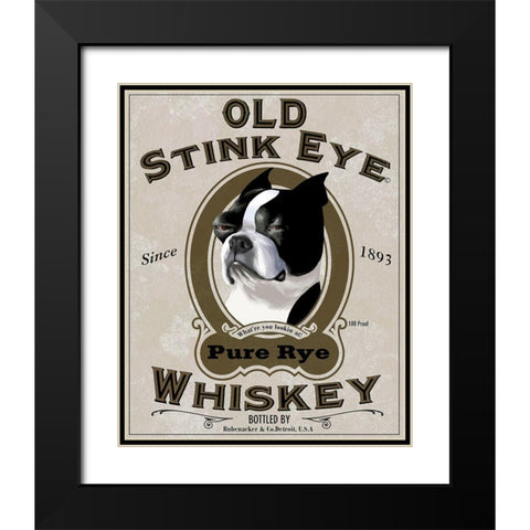 Old Stink Eye Black Modern Wood Framed Art Print with Double Matting by Rubenacker, Brian