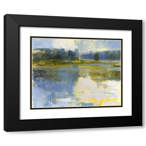 Cape Elizabeth Black Modern Wood Framed Art Print with Double Matting by Robbins, Kathleen