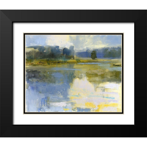 Cape Elizabeth Black Modern Wood Framed Art Print with Double Matting by Robbins, Kathleen