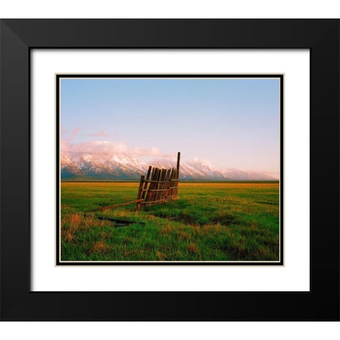 After Rain Black Modern Wood Framed Art Print with Double Matting by Rapson, Sol