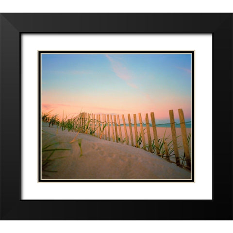 Sunset By The Atlantic Black Modern Wood Framed Art Print with Double Matting by Rapson, Sol