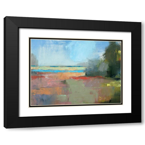 Beach Plum Farm 2 Black Modern Wood Framed Art Print with Double Matting by Robbins, Kathleen