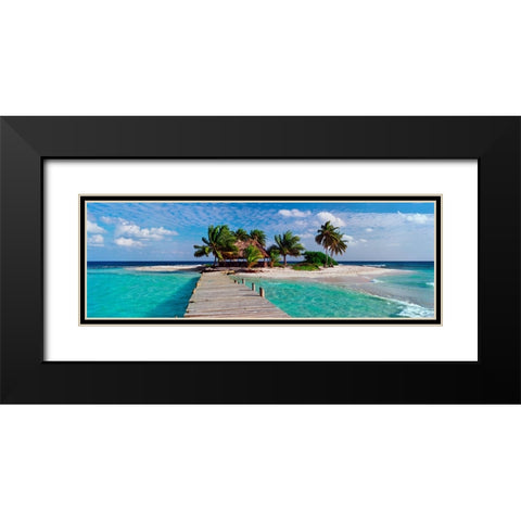 Island Life Black Modern Wood Framed Art Print with Double Matting by Reed, Jack