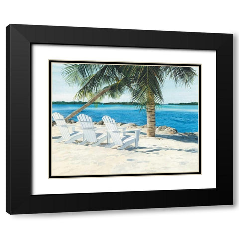 Front Row Black Modern Wood Framed Art Print with Double Matting by Roberts, Linda