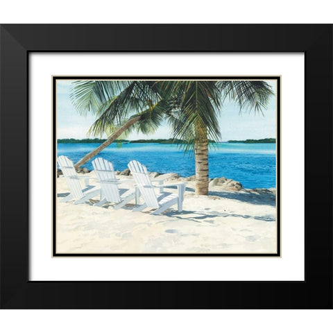 Front Row Black Modern Wood Framed Art Print with Double Matting by Roberts, Linda