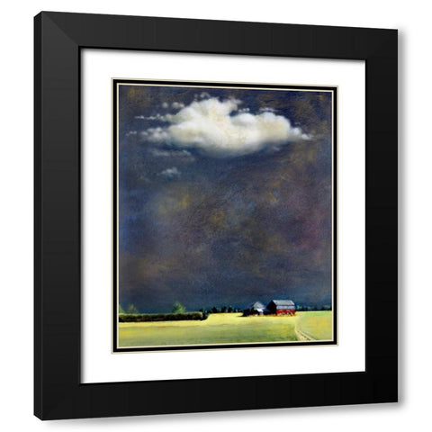 Four Corners Black Modern Wood Framed Art Print with Double Matting by Romm, Steve