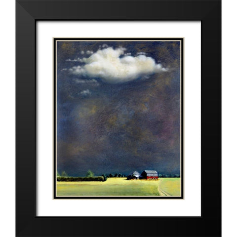 Four Corners Black Modern Wood Framed Art Print with Double Matting by Romm, Steve