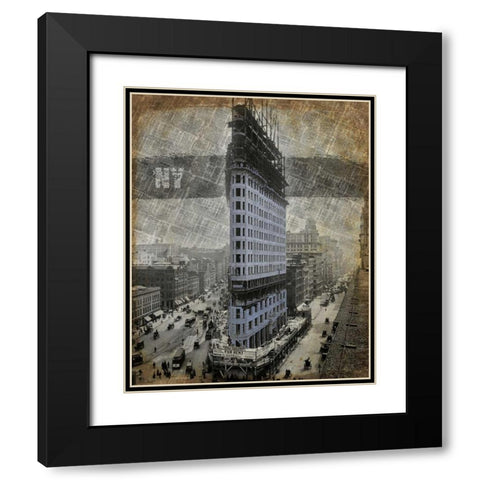 New York I Black Modern Wood Framed Art Print with Double Matting by Roberts, Art