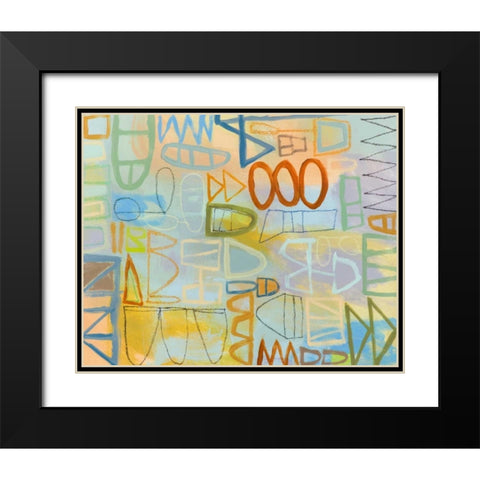 Duet Series IV Black Modern Wood Framed Art Print with Double Matting by Richardson-Baughman, Janet