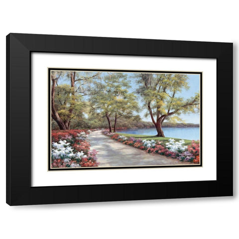 Sentimental Journey Black Modern Wood Framed Art Print with Double Matting by Romanello, Diane