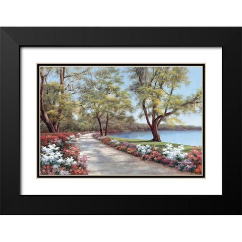 Sentimental Journey Black Modern Wood Framed Art Print with Double Matting by Romanello, Diane