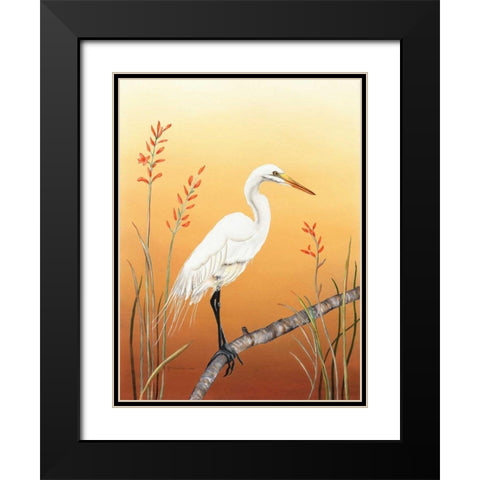 Warm Sky Black Modern Wood Framed Art Print with Double Matting by Reichow, Christine