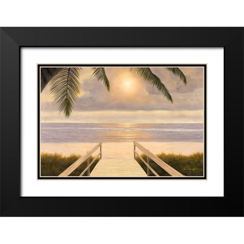 Believe Black Modern Wood Framed Art Print with Double Matting by Romanello, Diane