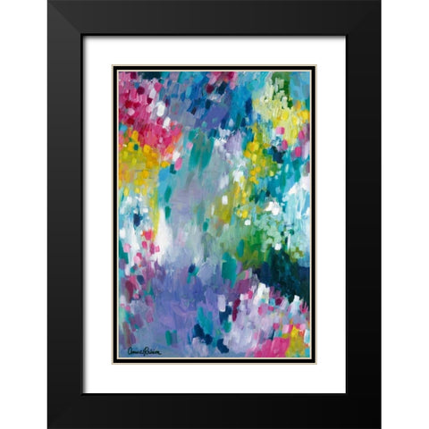 Dancing in the Rain Black Modern Wood Framed Art Print with Double Matting by Rahim, Amira