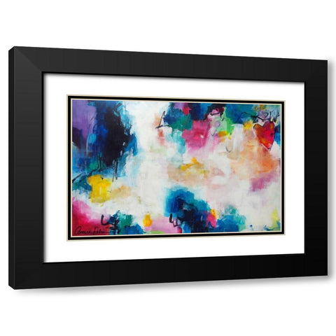 Heart of the Matter Black Modern Wood Framed Art Print with Double Matting by Rahim, Amira