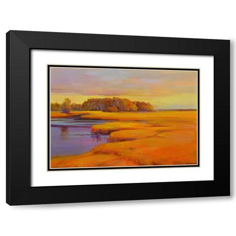 Autumn Marsh Black Modern Wood Framed Art Print with Double Matting by Ready, Holly