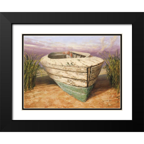 Launch in Dunes Black Modern Wood Framed Art Print with Double Matting by Soderlund, Karl