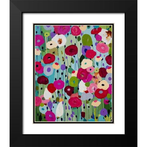 Making Wishes Black Modern Wood Framed Art Print with Double Matting by Schmitt, Carrie