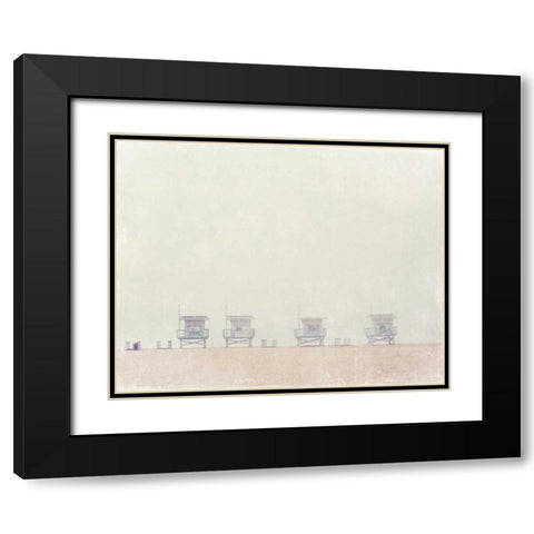 Four Black Modern Wood Framed Art Print with Double Matting by Soffia, Myan