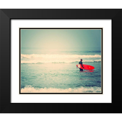 Liquid Courage Black Modern Wood Framed Art Print with Double Matting by Soffia, Myan