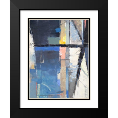 Woodlands No. 63 Black Modern Wood Framed Art Print with Double Matting by Slonim, David Michael
