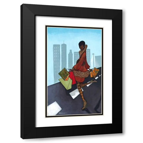 Take Over Black Modern Wood Framed Art Print with Double Matting by Stephens, Phyllis
