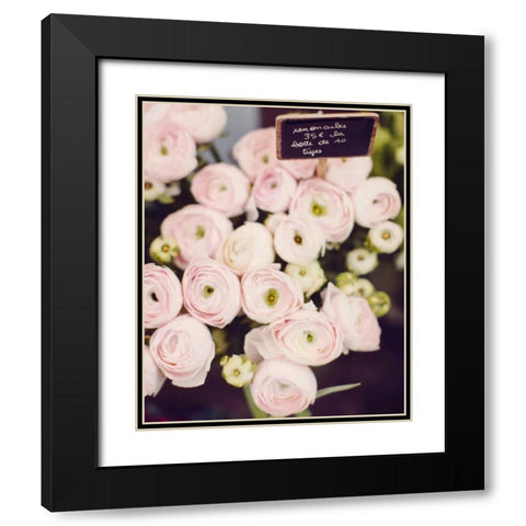 Flower Market Black Modern Wood Framed Art Print with Double Matting by Suchocki, Irene
