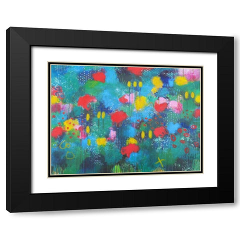 Hide and Seek Black Modern Wood Framed Art Print with Double Matting by Schueler, Anna