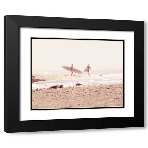 Board Meeting Black Modern Wood Framed Art Print with Double Matting by Soffia, Myan