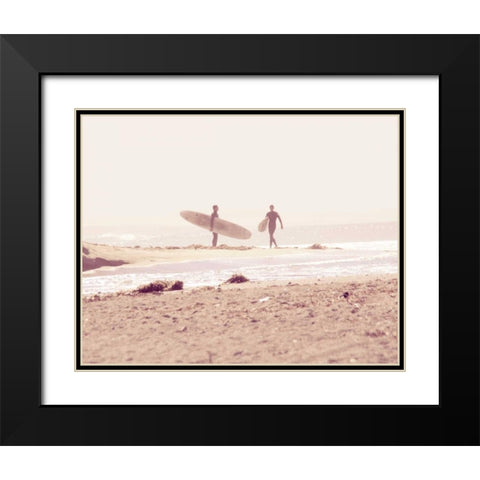 Board Meeting Black Modern Wood Framed Art Print with Double Matting by Soffia, Myan