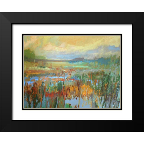 Marsh in May Black Modern Wood Framed Art Print with Double Matting by Schmidt, Jane
